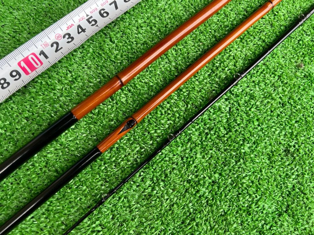 江戸和竿［竿辰］ハゼ 手バネ 外通し竿 / 仕舞全長55cm