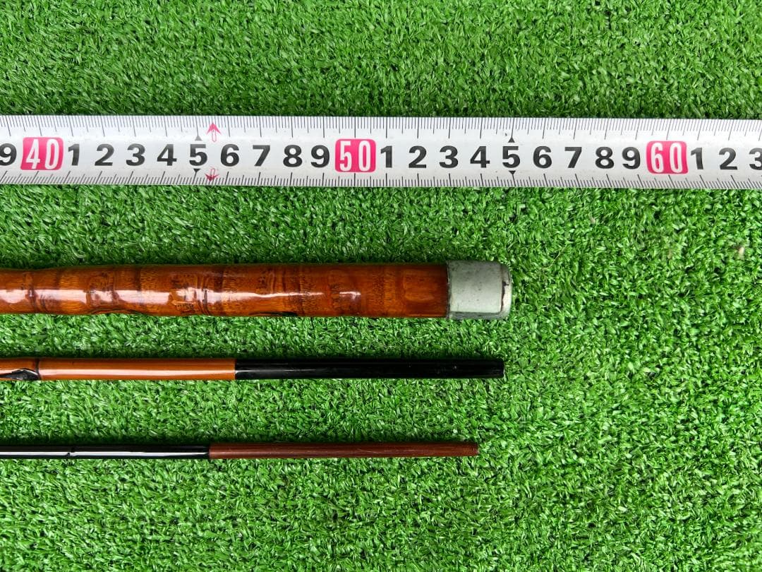 江戸和竿［竿辰］ハゼ 手バネ 外通し竿 / 仕舞全長55cm