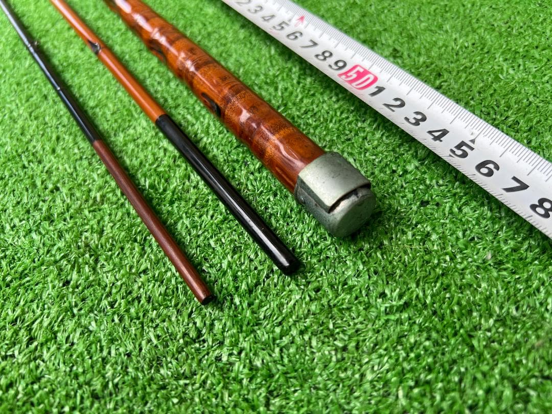 江戸和竿［竿辰］ハゼ 手バネ 外通し竿 / 仕舞全長55cm