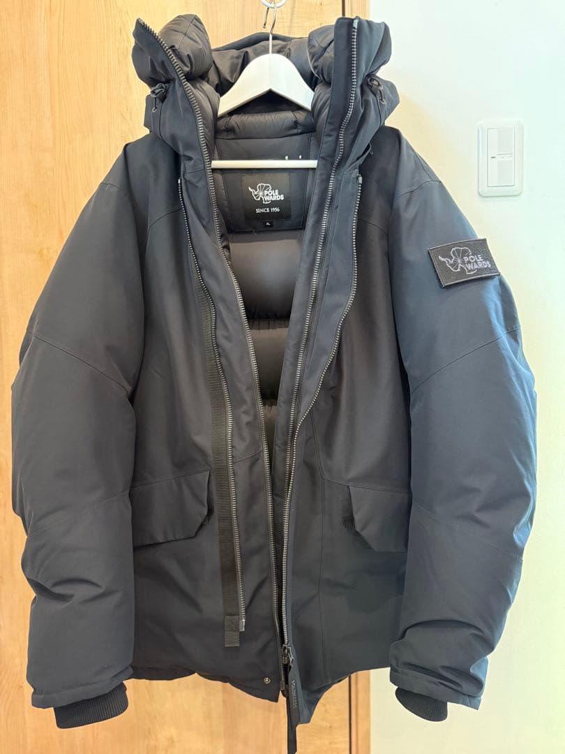 POLEWARDS ダウンジャケット PW2JL03 ブラック　XLサイズ