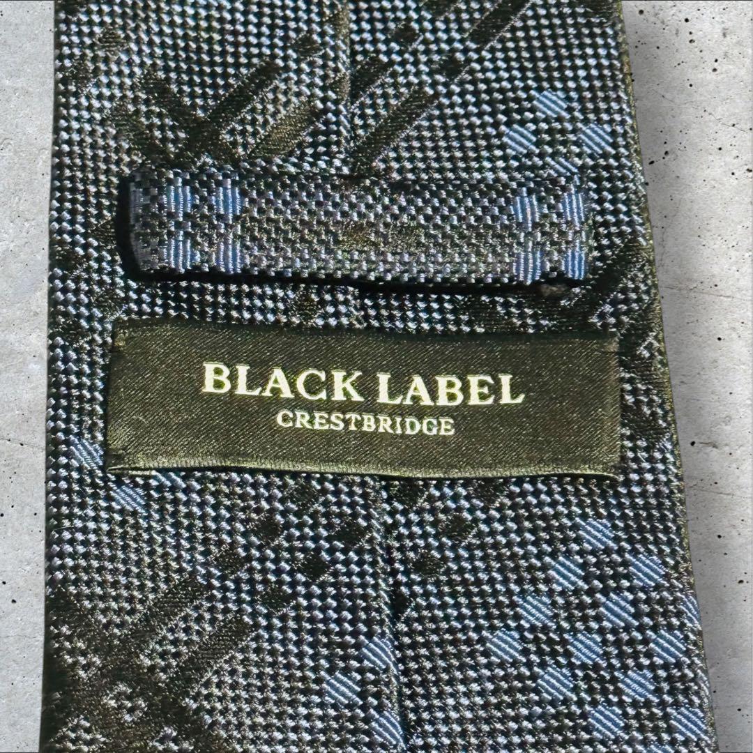 美品✨BLACK LABEL CRESTBRIDGE ネクタイ チェック 刺繍