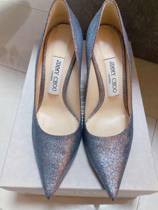 jimmy choo ラブ100 パンプス 36.5 ホログラムシルバー