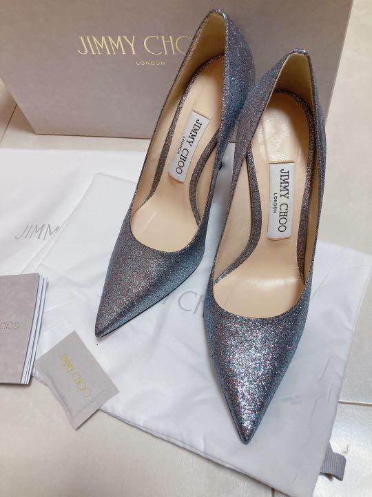 jimmy choo ラブ100 パンプス 36.5 ホログラムシルバー