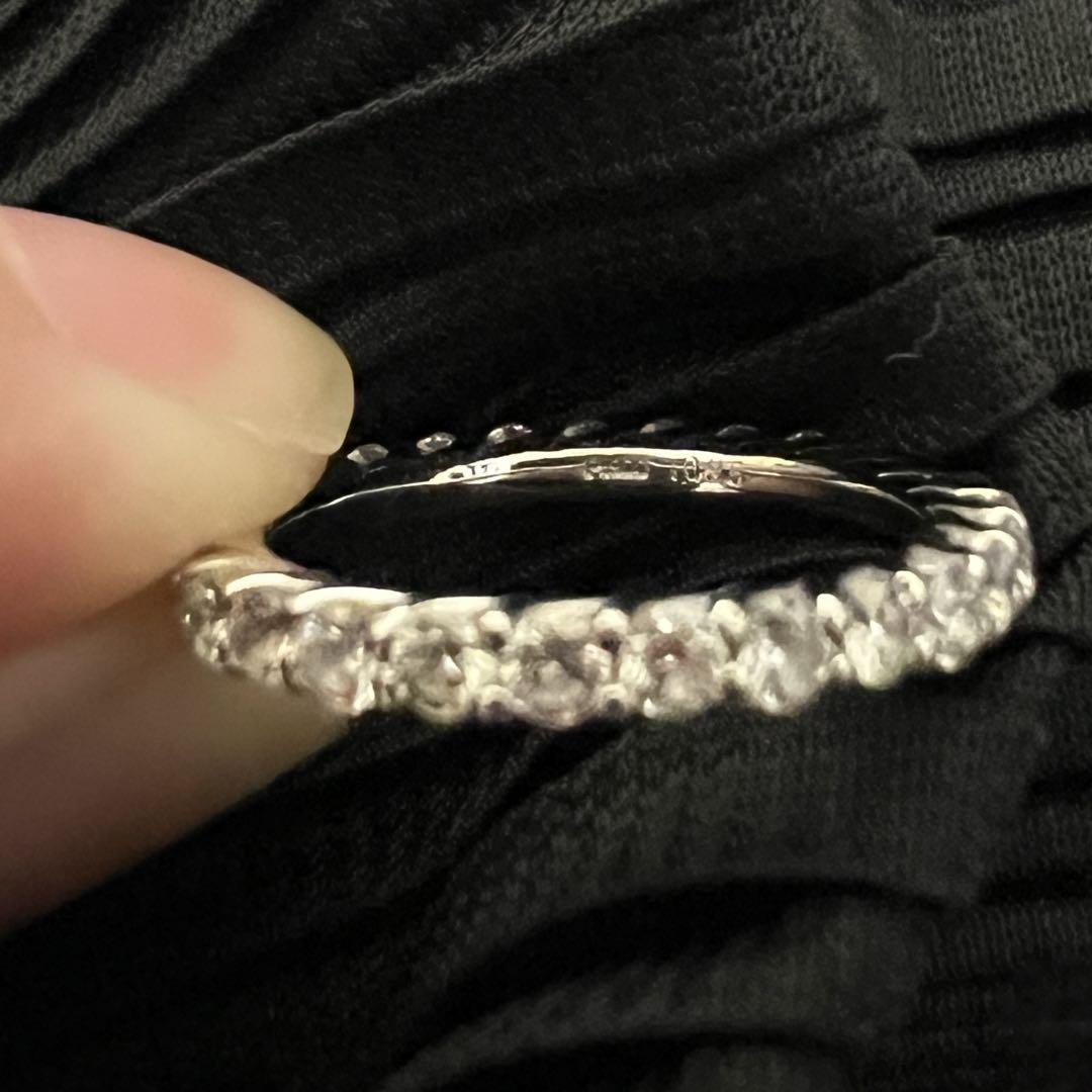 天然ダイヤモンド フルエタニティリング 1.095ct 9号 Pt900