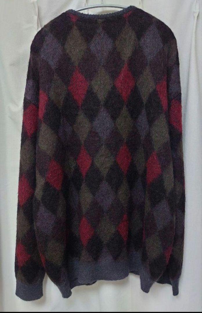 Stein Kid Mohair Argyle Cardigan カーディガン