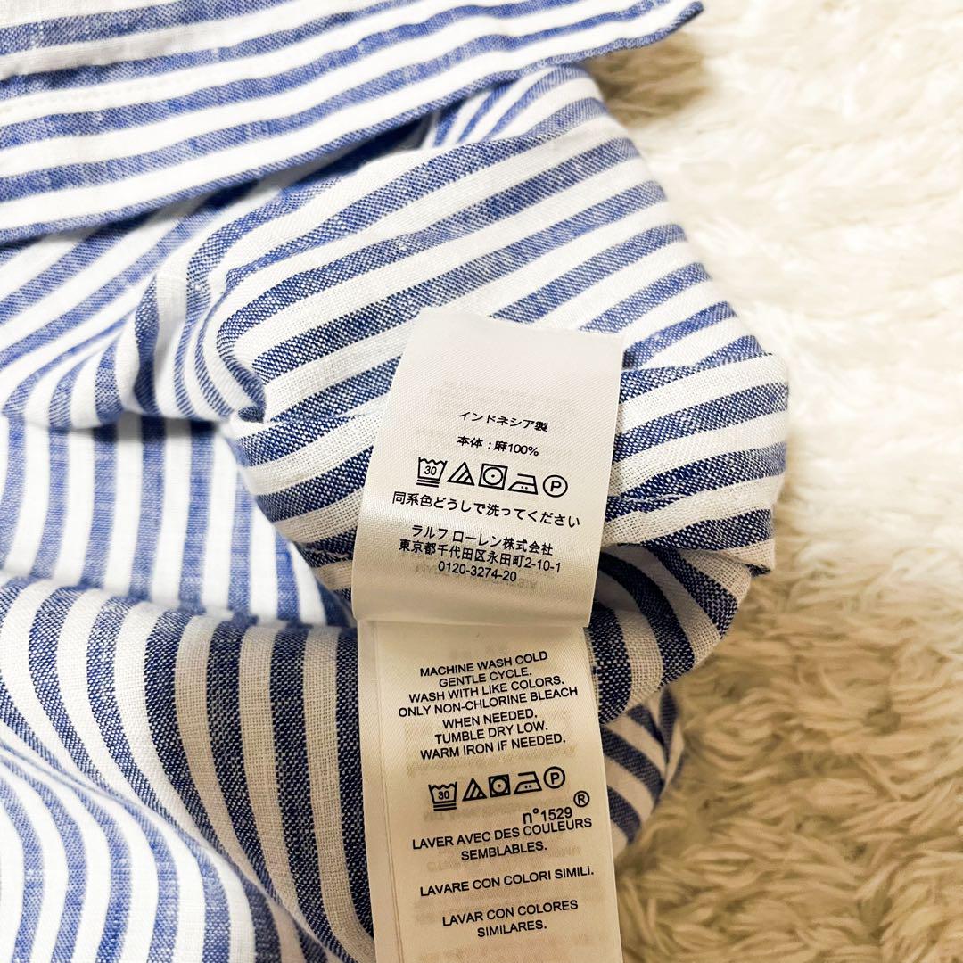 美品♡ローレンラルフローレン シャツワンピース ロング リネン