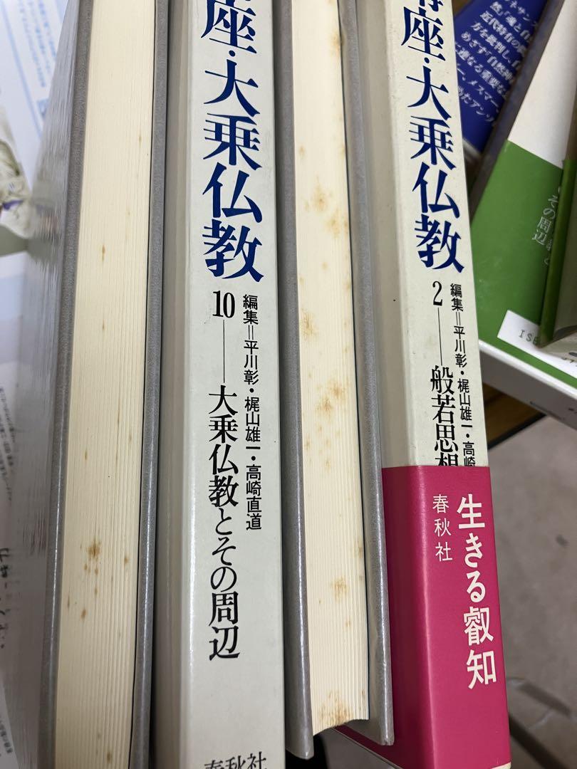 講座 大乗仏教　全10巻揃い　全巻函付き　三方シミあるも書き込み無しの本文美本 講座大乗仏教（春秋社）全10巻 –