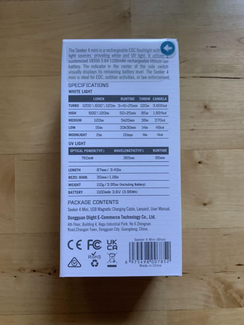 ⭐️新品未開封⭐️ Seeker 4 mini ブルー　CW(昼光色)