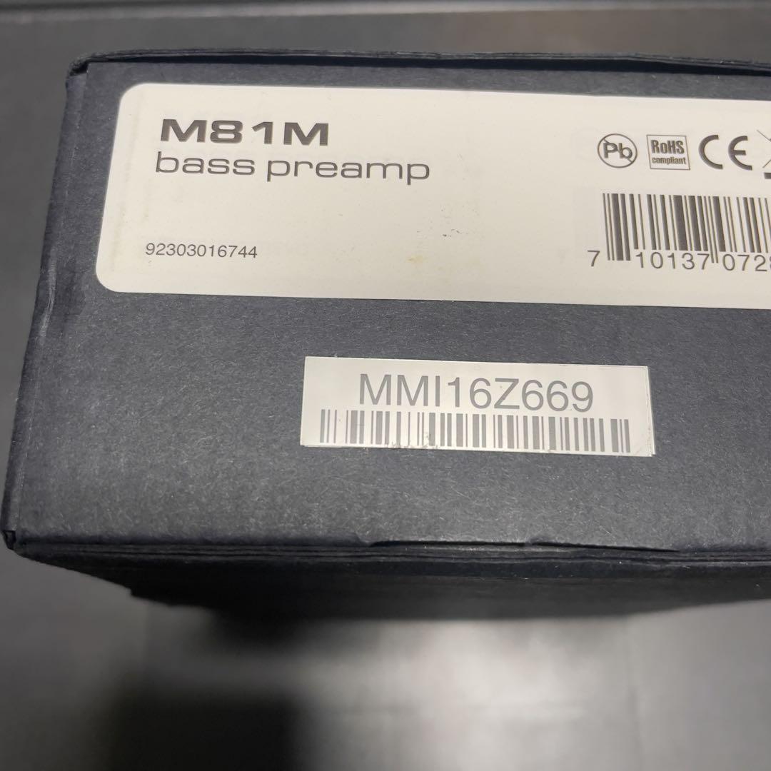 未使用品 MXR M81 bass preamp