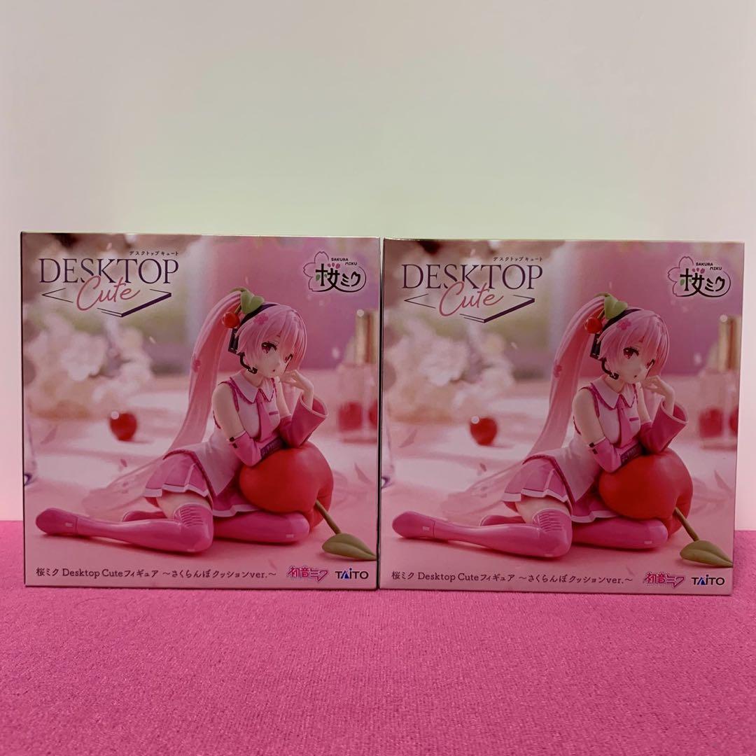桜ミク　desktop cute さくらんぼ　17個セット 桜ミク Desktop Cute フィギュア ～さくらんぼクッションver