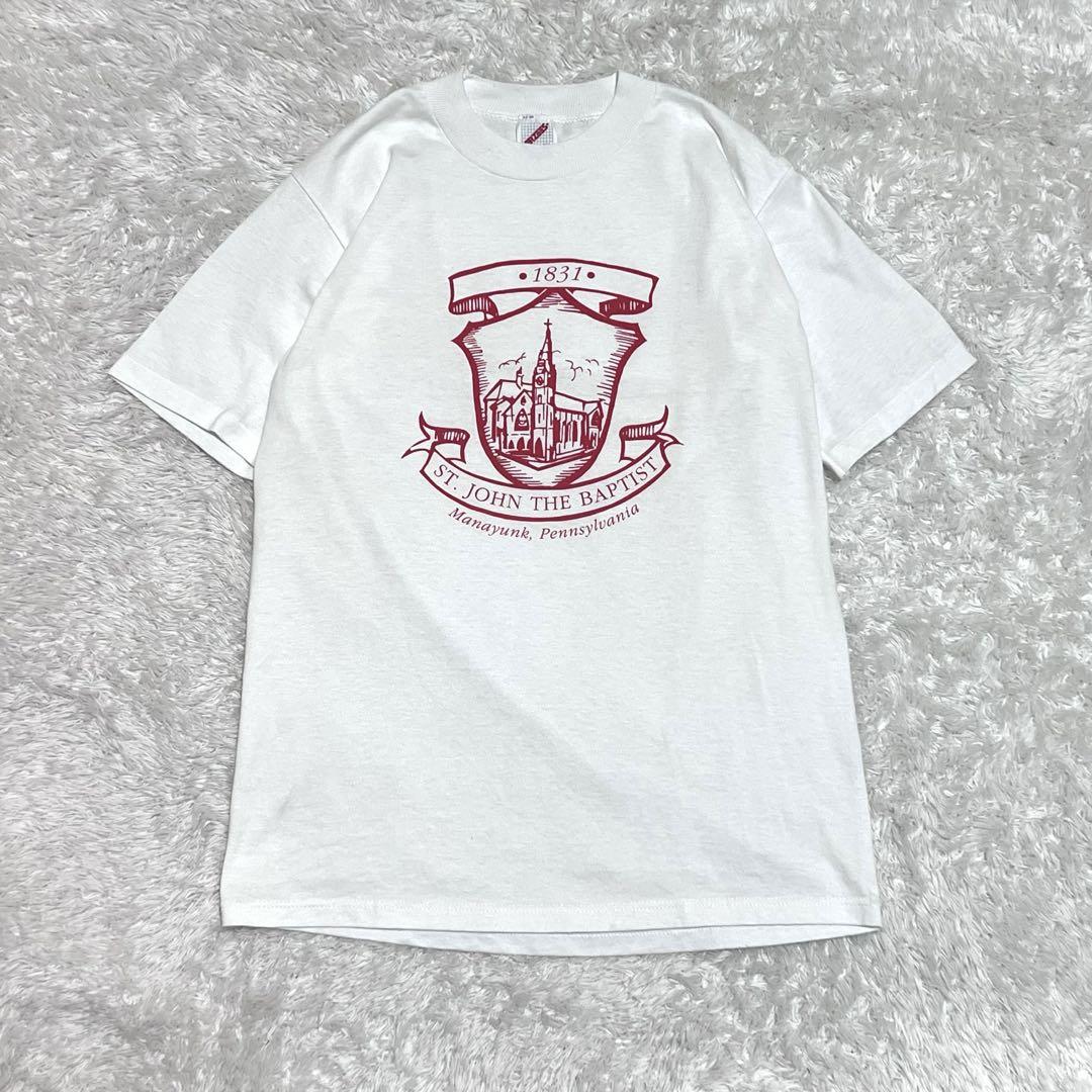 USA製 vintage shirt 教会　Tシャツ　シングルステッチ
