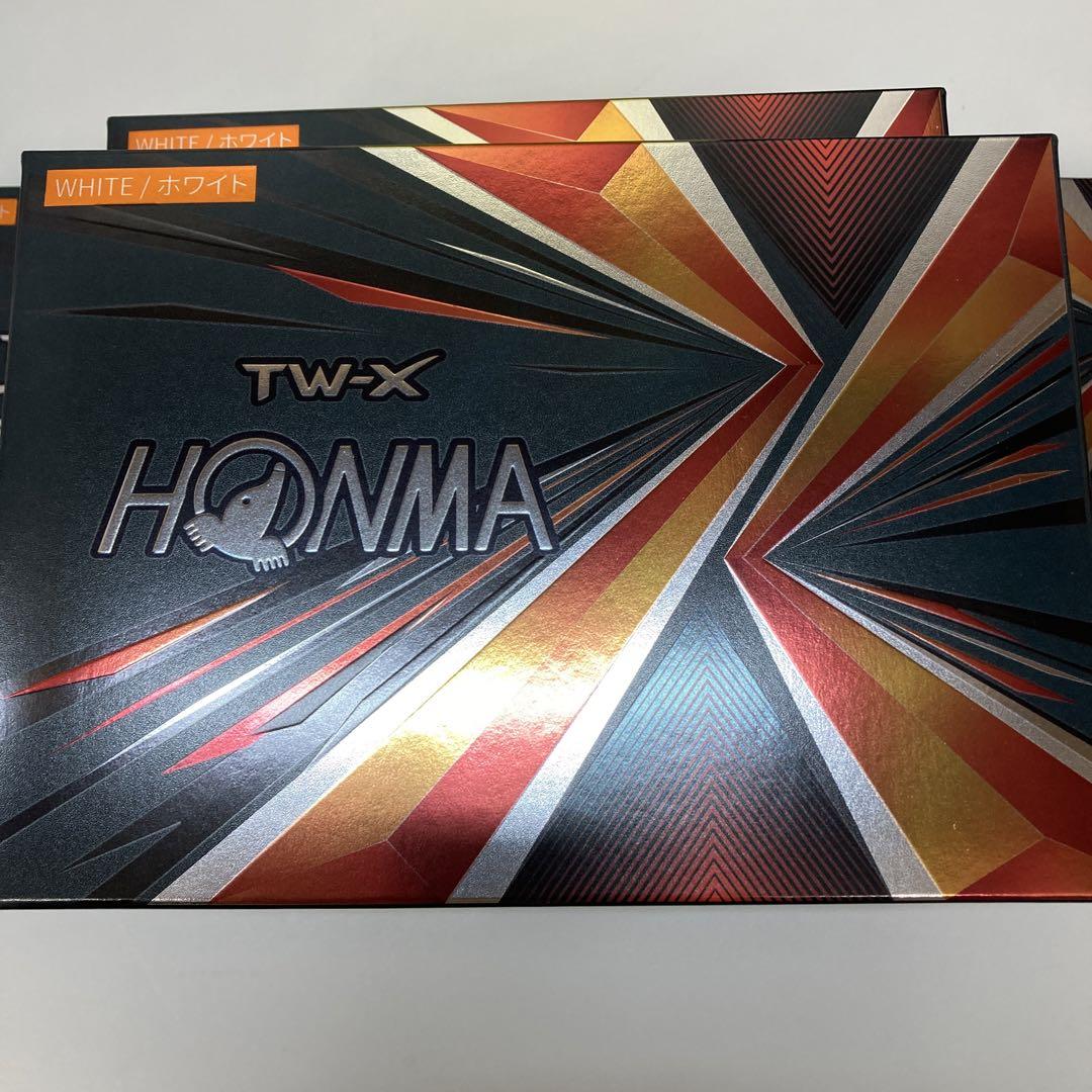 ホンマ TW-X ゴルフボール ホワイト【4ダース(48球)⠀】 ホンマ TW-X ゴルフボール ホワイト【4ダース(48球