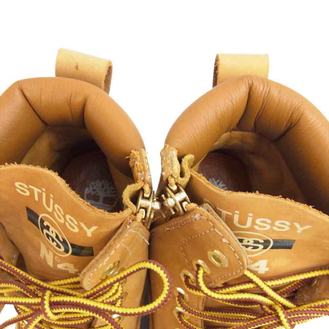 stussy Timberland ブラウン ハイカット ワークブーツ