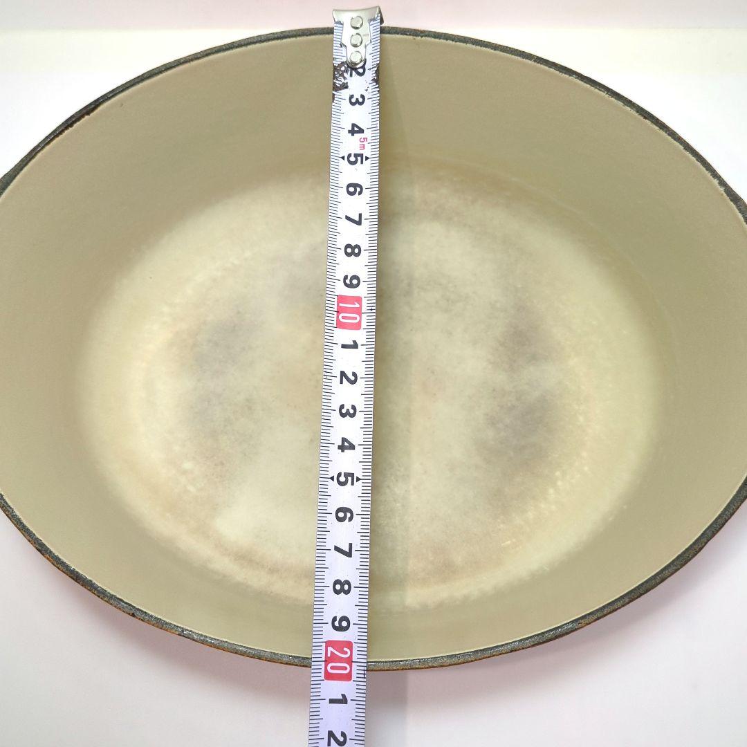 ルクルーゼ　ココット　オーバル　オレンジ　25cm nrcg.lt