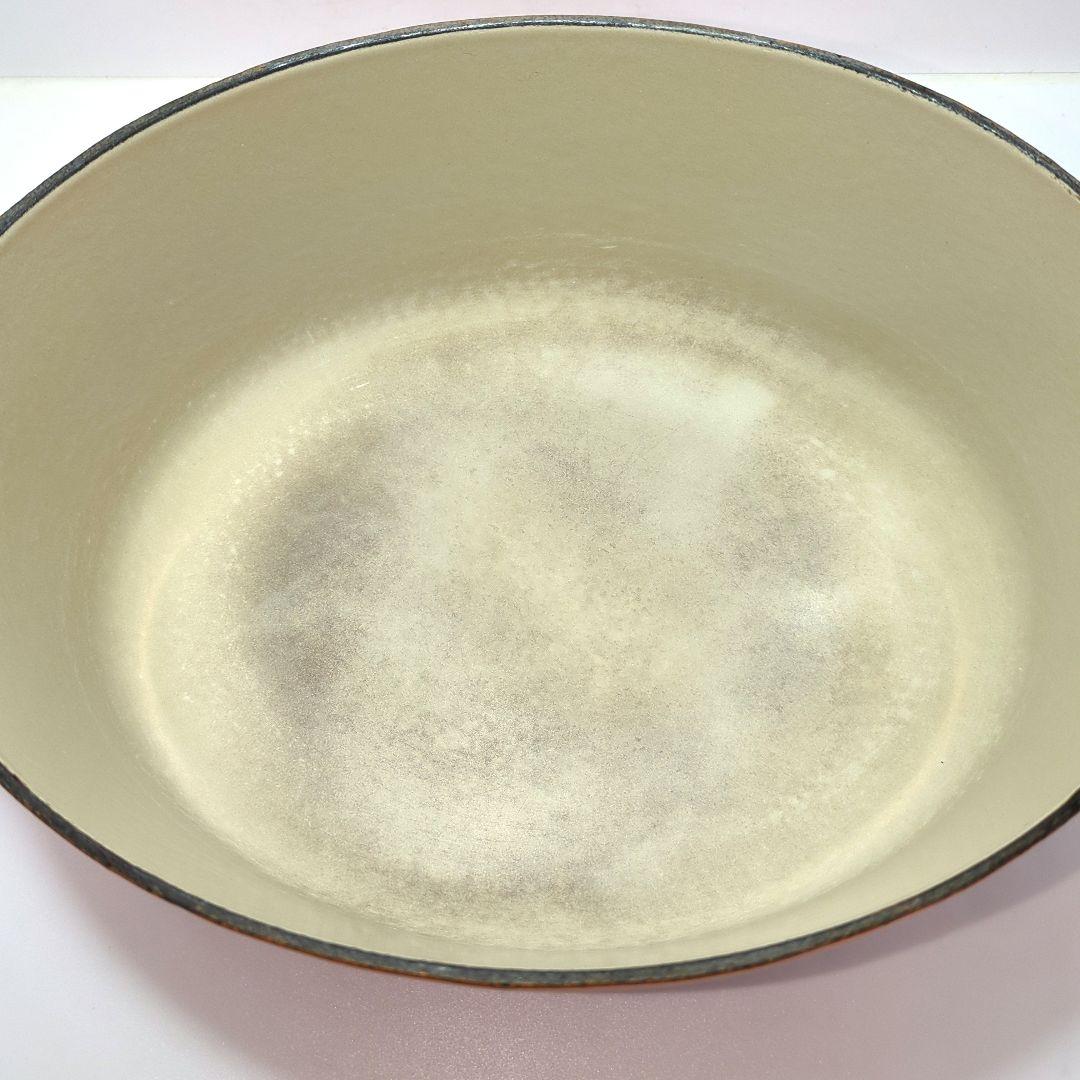 ルクルーゼ　ココット　オーバル　オレンジ　25cm nrcg.lt