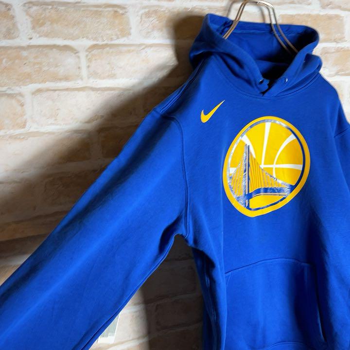 大得価 超希少 ビッグロゴ スウェット パーカー pyDJi-m40351608786 ナイキ NBA ウォリアーズ 即納日本製