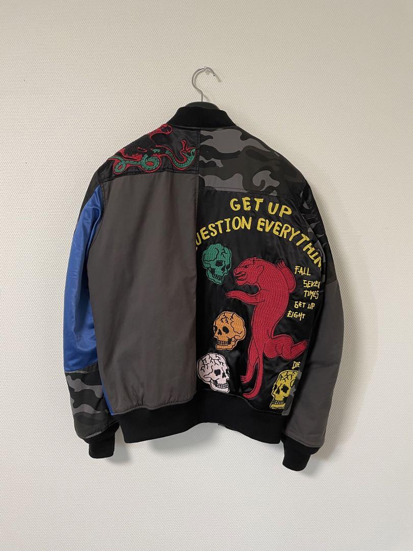 ファッション通販 DIESEL 刺繍ブルゾン ジャケット・アウター