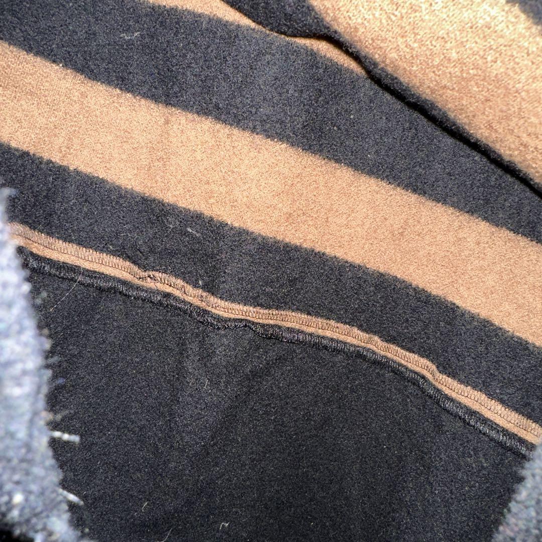 ユナイテッドアローズ ニットワンピース ボーダー 裏地無 秋冬 F 茶 黒 画像8