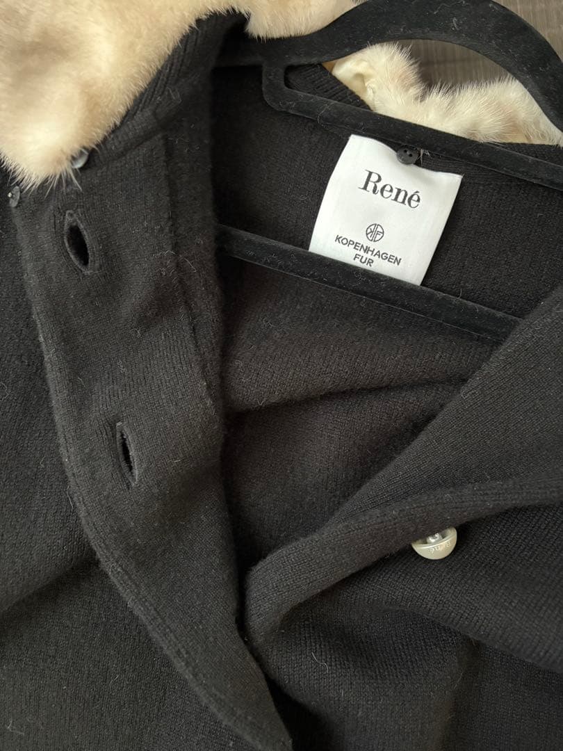 Rene ルネ コペンハーゲンミンクファー カシミヤニット ロングコート Rene ルネ コペンハーゲンミンクファー カシミヤニット ロングコート