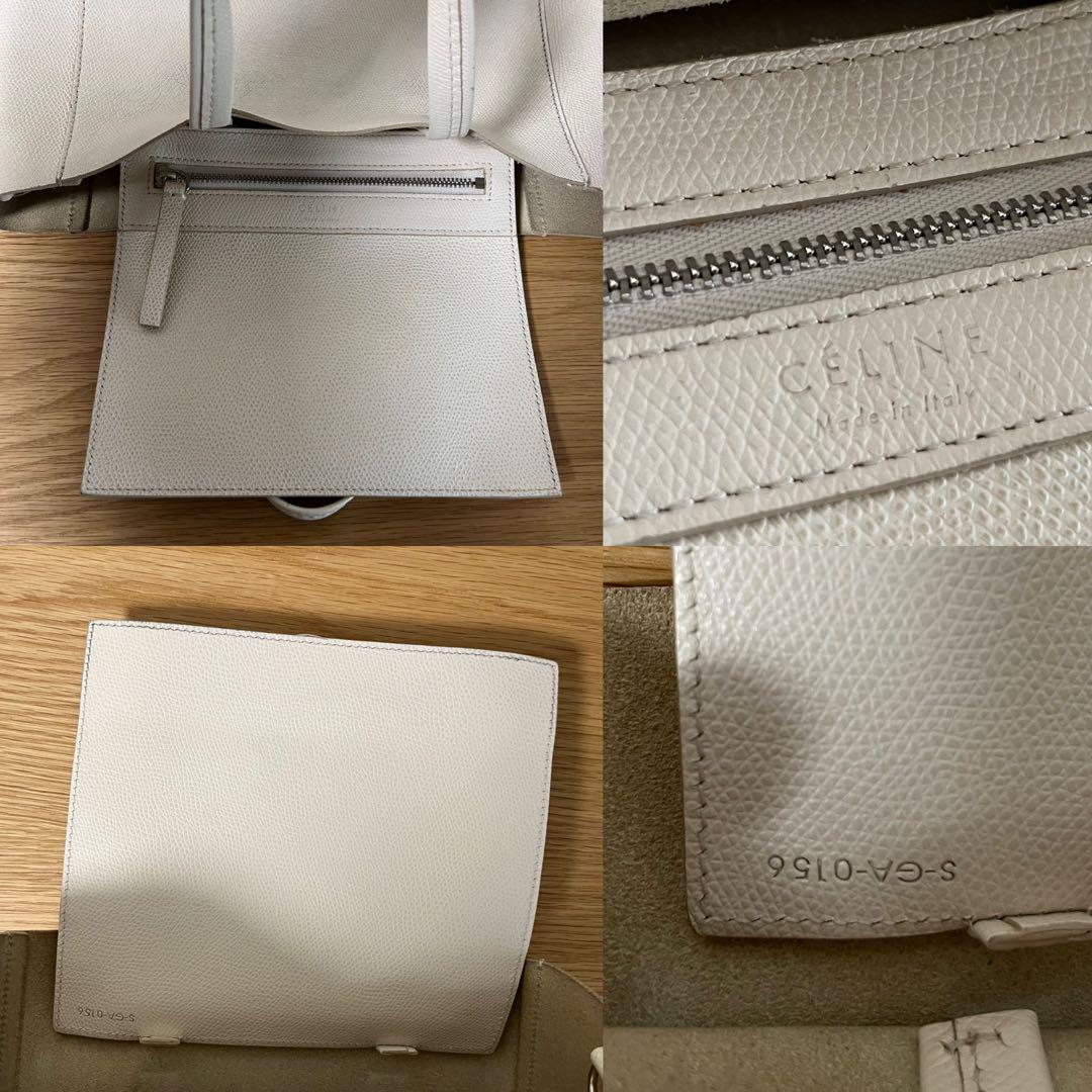 バッグ CELINE セリーヌ バーティカル カバ スモール 2way 白 黒