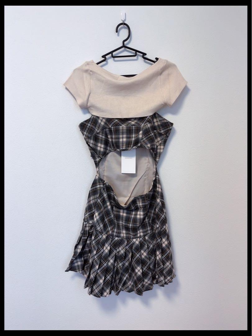 ANDMARY アンドマリー Karen check mini dress - メルカリ