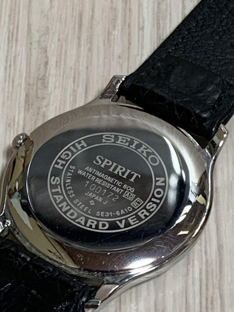 SEIKO SPIRIT ハイスタンダード シルバーカラー 5E31-6A10