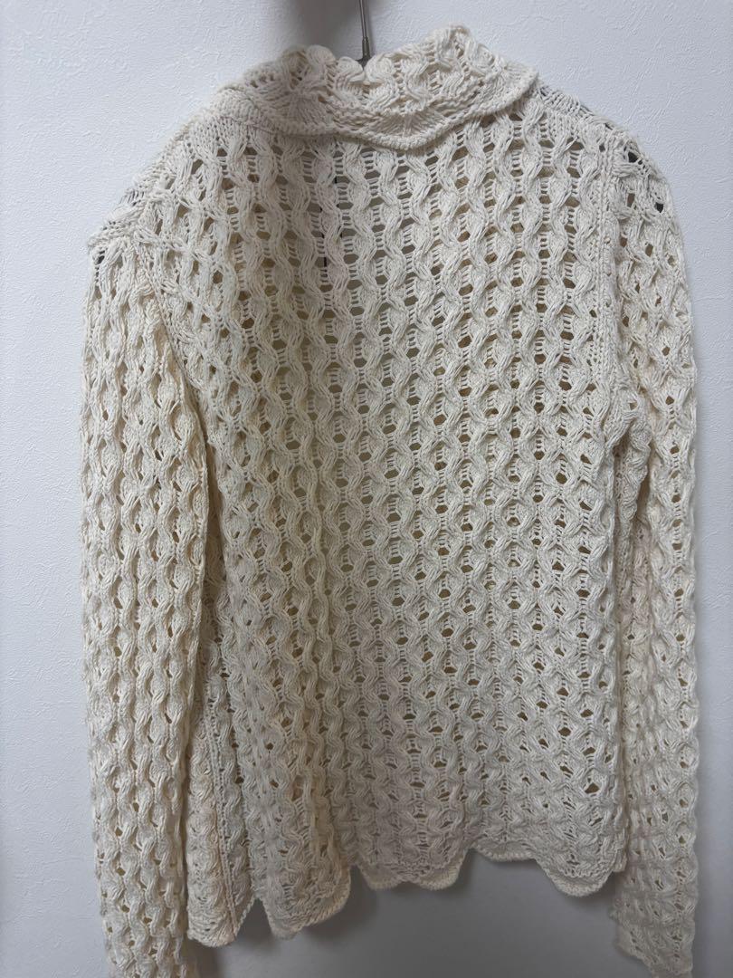 【新品未使用タグ付き】MOUSSY OPENWORK ニットシャツ