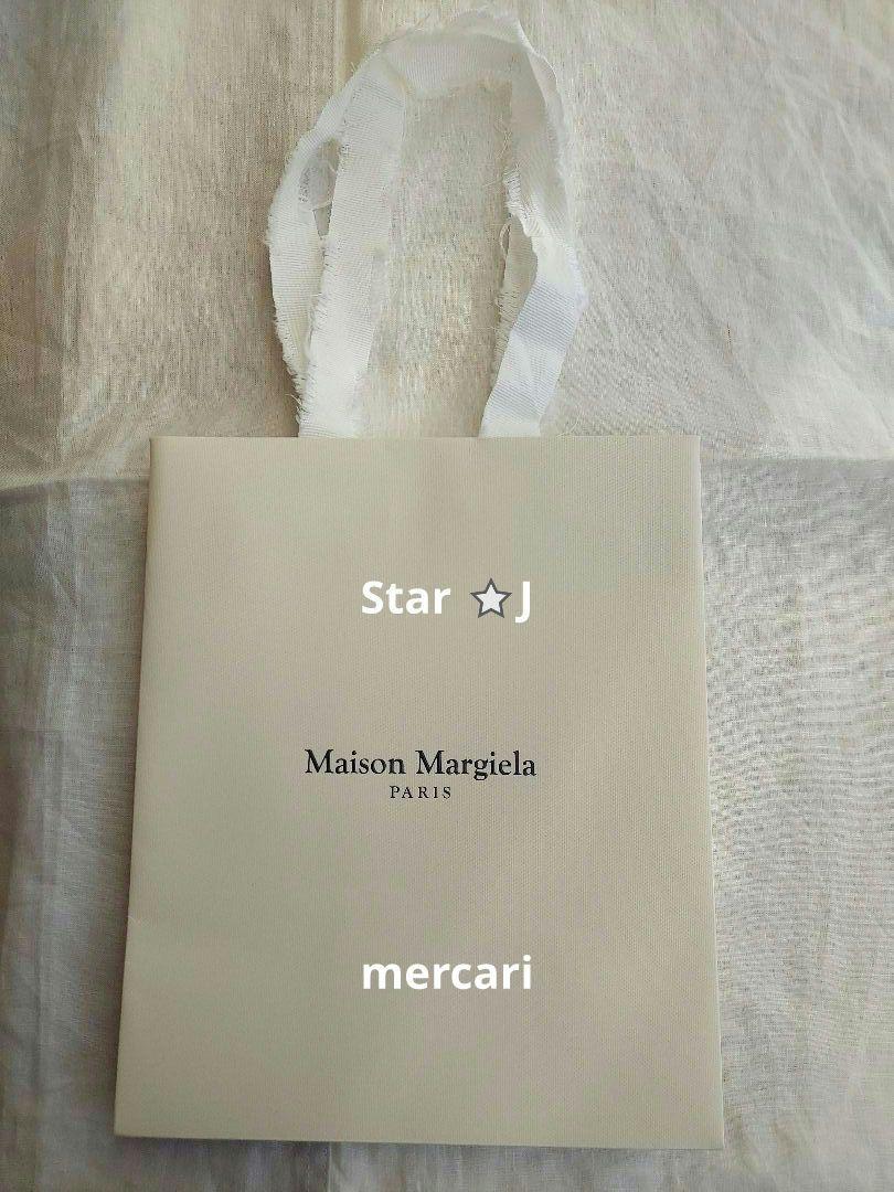 【新品】Maison Margiela　4ステッチキーリングL　メタリックグレー