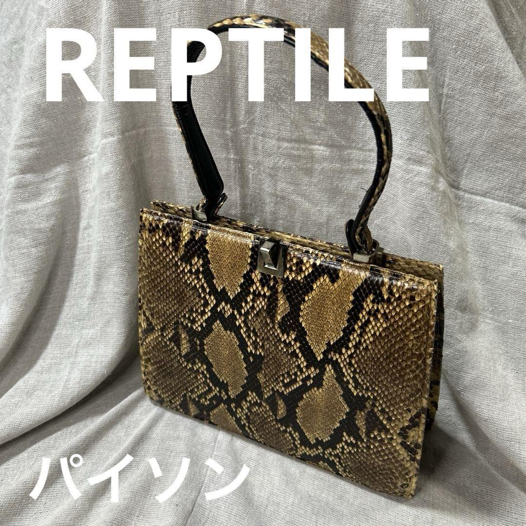 REPTILE バッグ パイソン　ヘビ　蛇　がま口　日本製