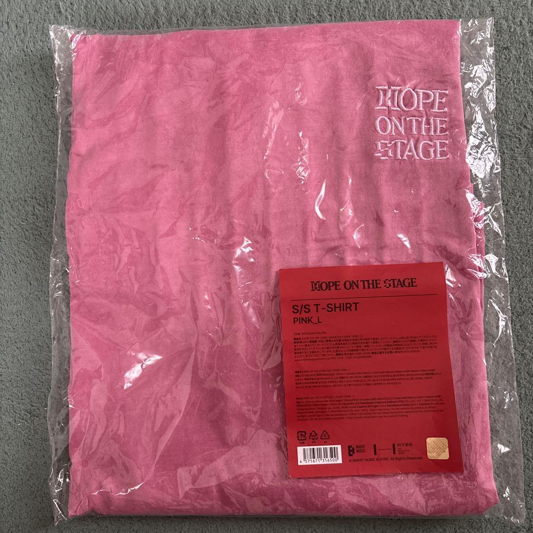 HOPE ON THE STAGE Tシャツ j-hope ピンク L 未使用