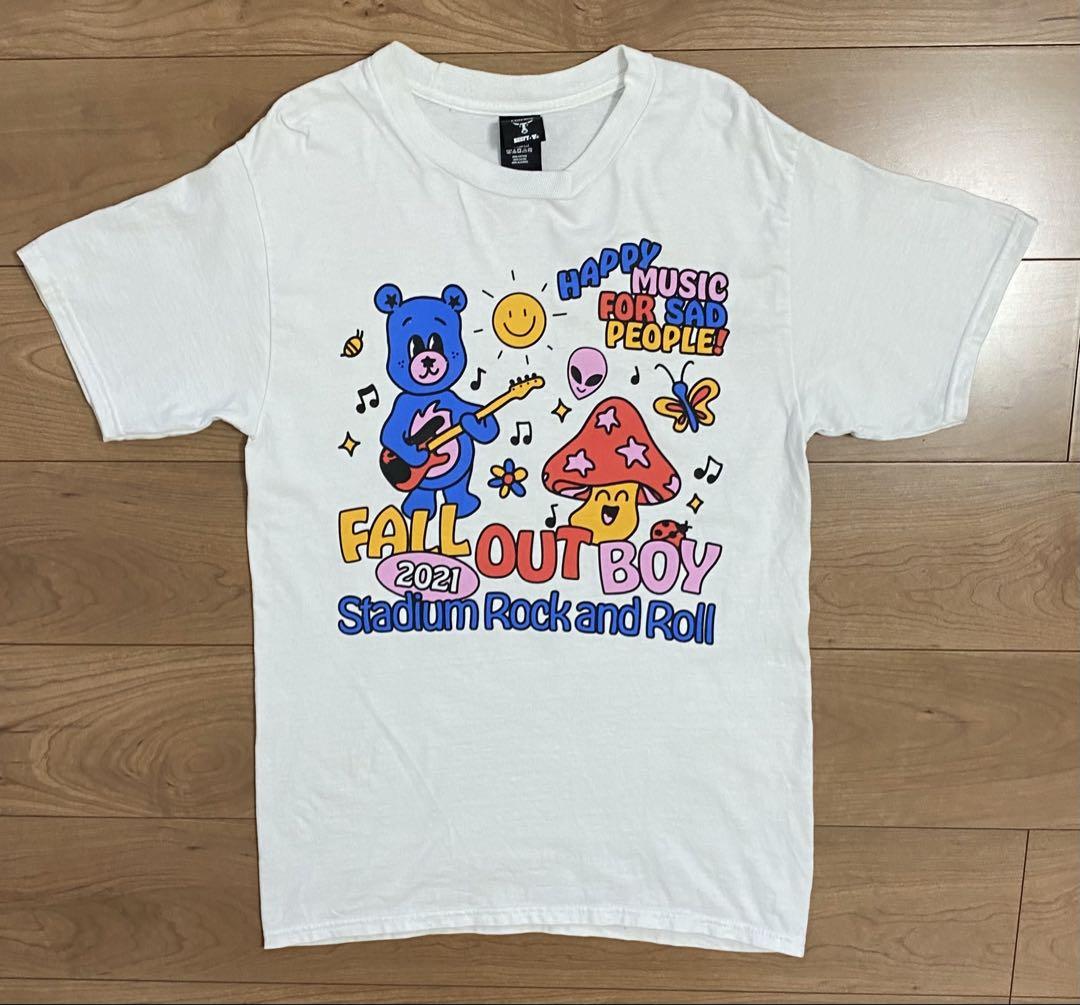 FALL OUT BOY フォールアウトボーイ バンドTシャツ ステッカー付 FALL OUT BOY UNISEX T-SHIRT: SAVE ROCK AND ROLL / ロック