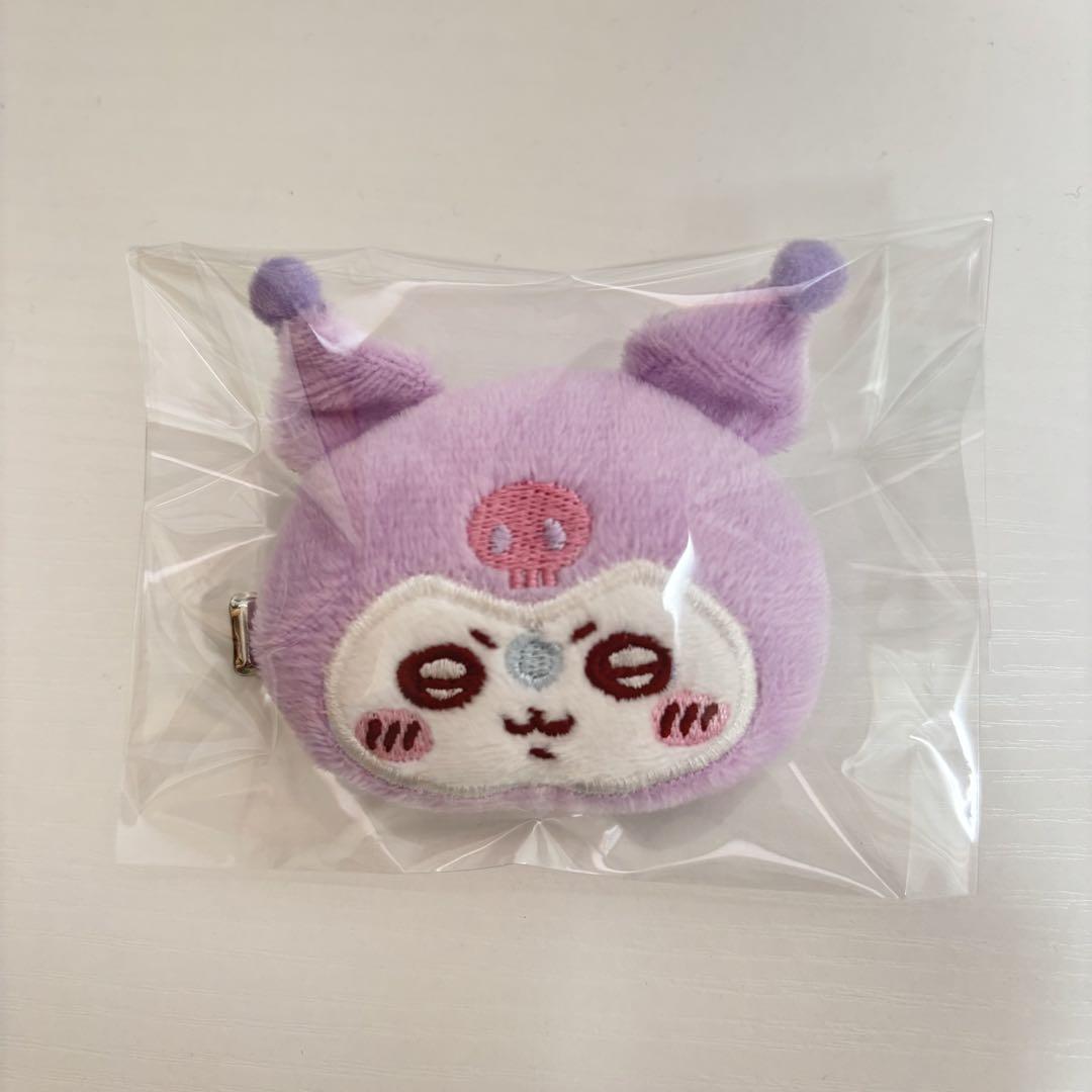 ちいかわ サンリオ ポシェット ヘアクリップ モモンガ クロミ