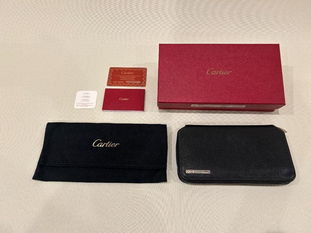 カルティエ◇Cartier◇サントスドゥカルティエ◇長財布◇黒◇BF577109