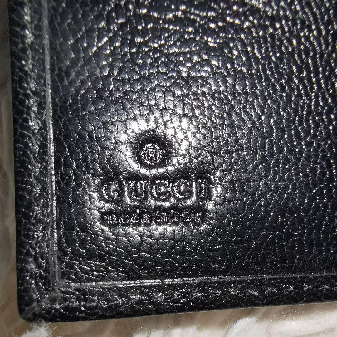 希少✨GUCCI インターロッキング 折り財布 レザー コンパクト