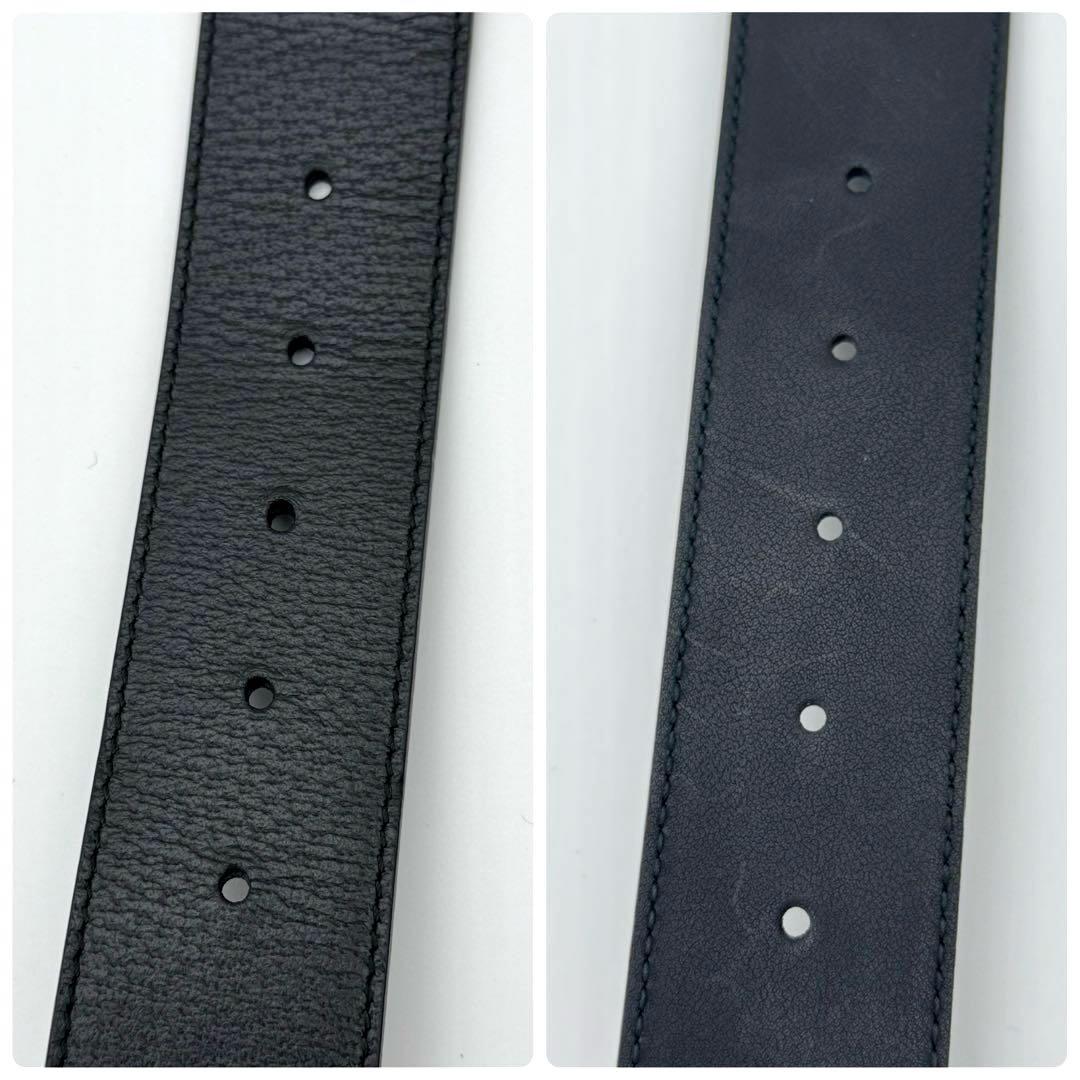 GUCCI グッチ ベルト GG マーモント ブラック ゴールド ロゴ 金具