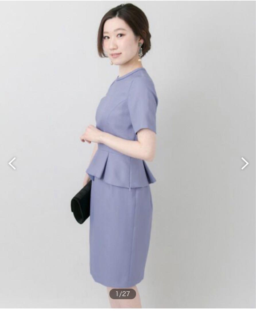 【美品】　ペプラムセットアップ　スーツ