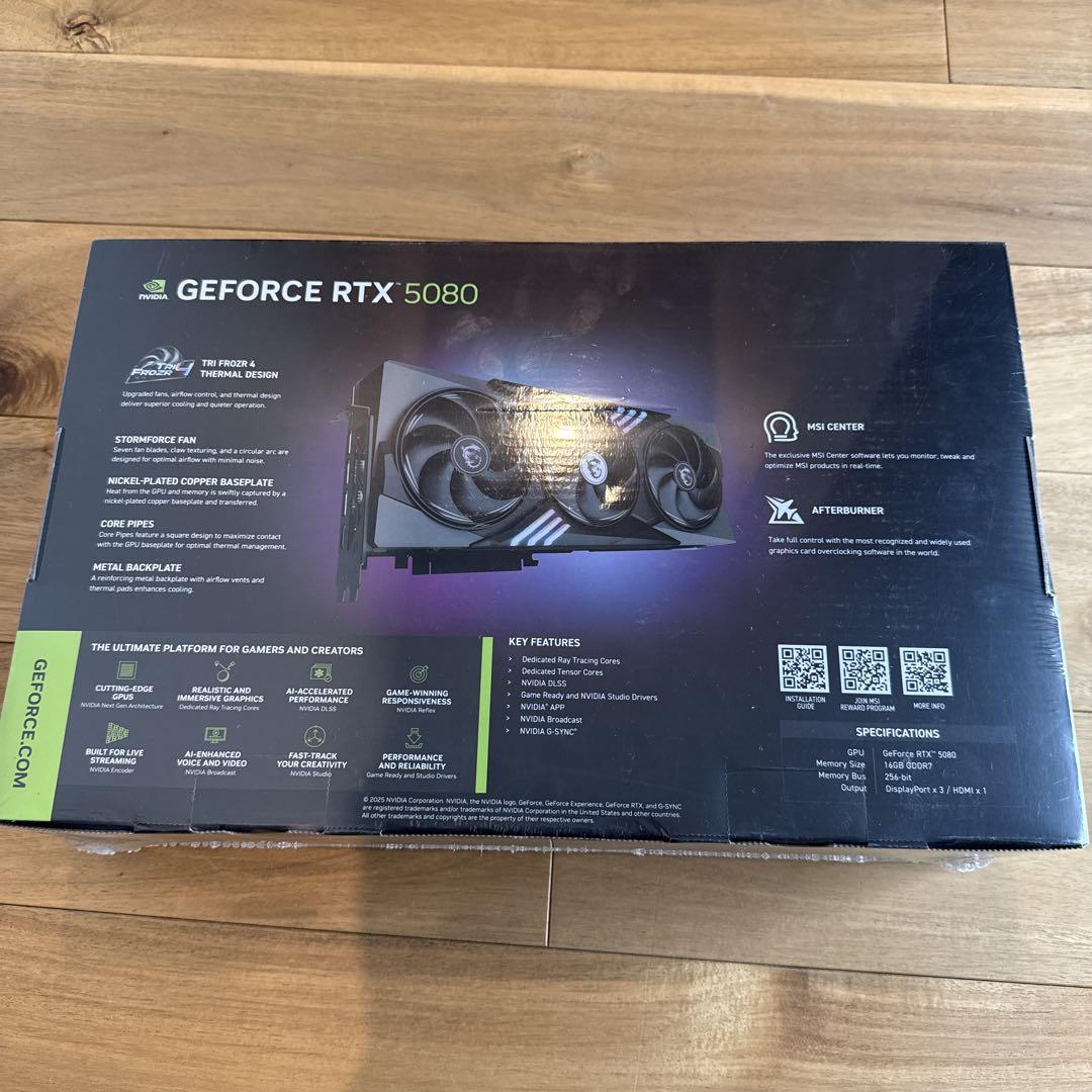 【新品未使用】msi GeForce RTX 5080 16G