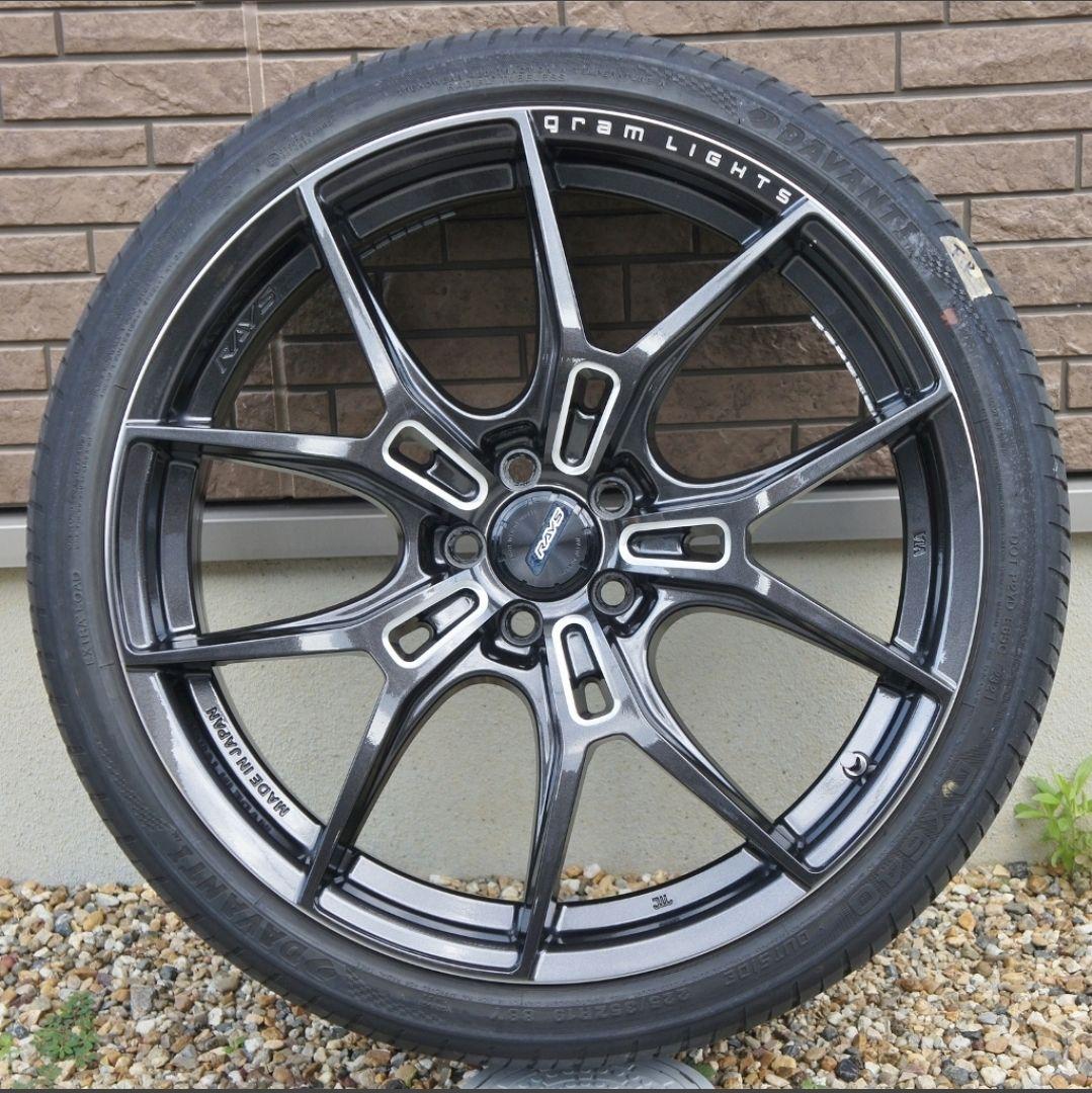 RAYS レイズ gramLIGHTS 57FXZ PCD100 タイヤ付4本