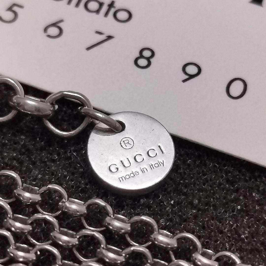 GUCCI ブラック ネックレス あずきチェーン ブラックルテニウム 50cm GUCCI ブラック ネックレス あずきチェーン ブラックルテニウム 50cm