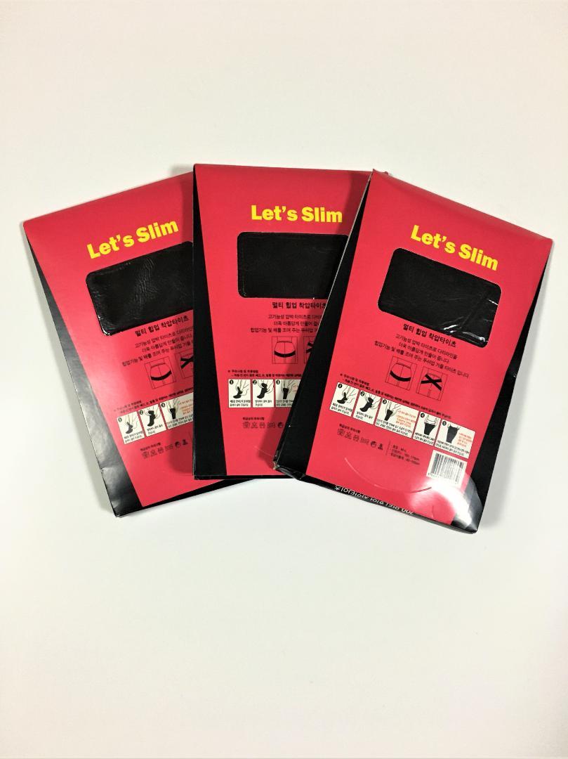 LET'S SLIM 美脚・美尻 着圧ストッキング・着圧タイツ【3セット】 - メルカリ LET'S SLIM 美脚・美尻 着圧ストッキング・着圧タイツ【3セット】 - メルカリ