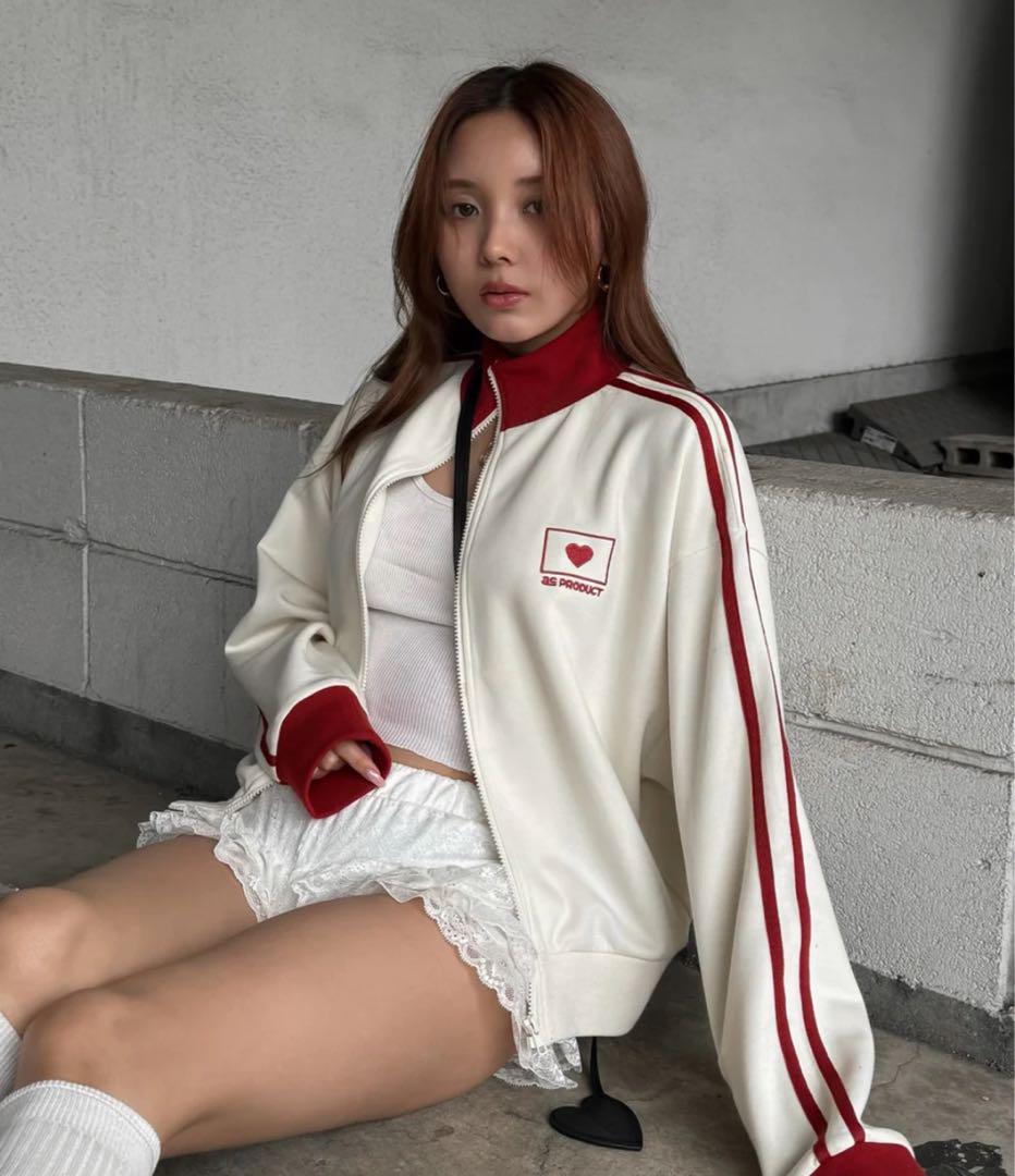 トップス ACLENT Double line bicolor track jacket