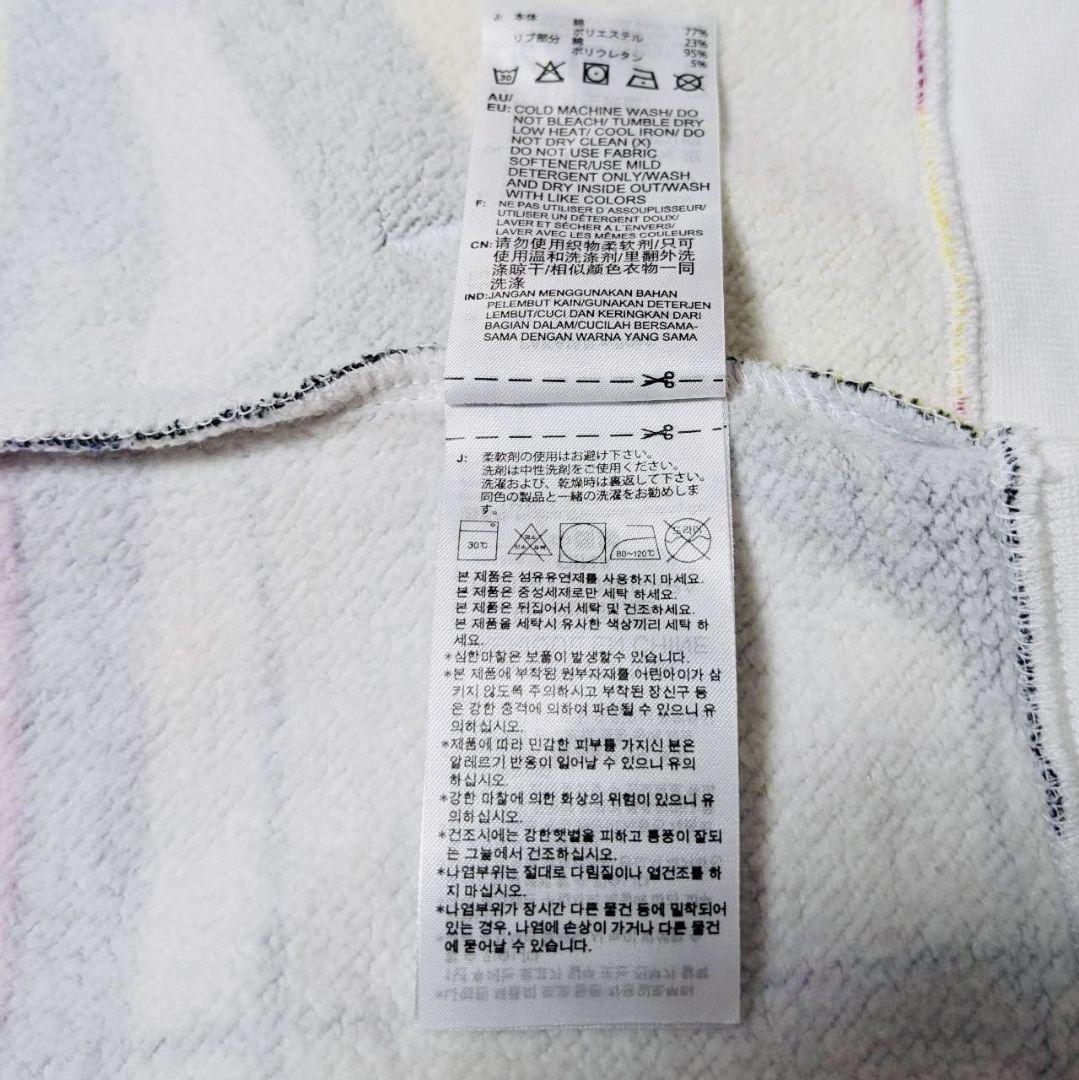 【オーバーサイズ】アディダス⭐パーカー　マルチカラー　総柄　希少デザイン