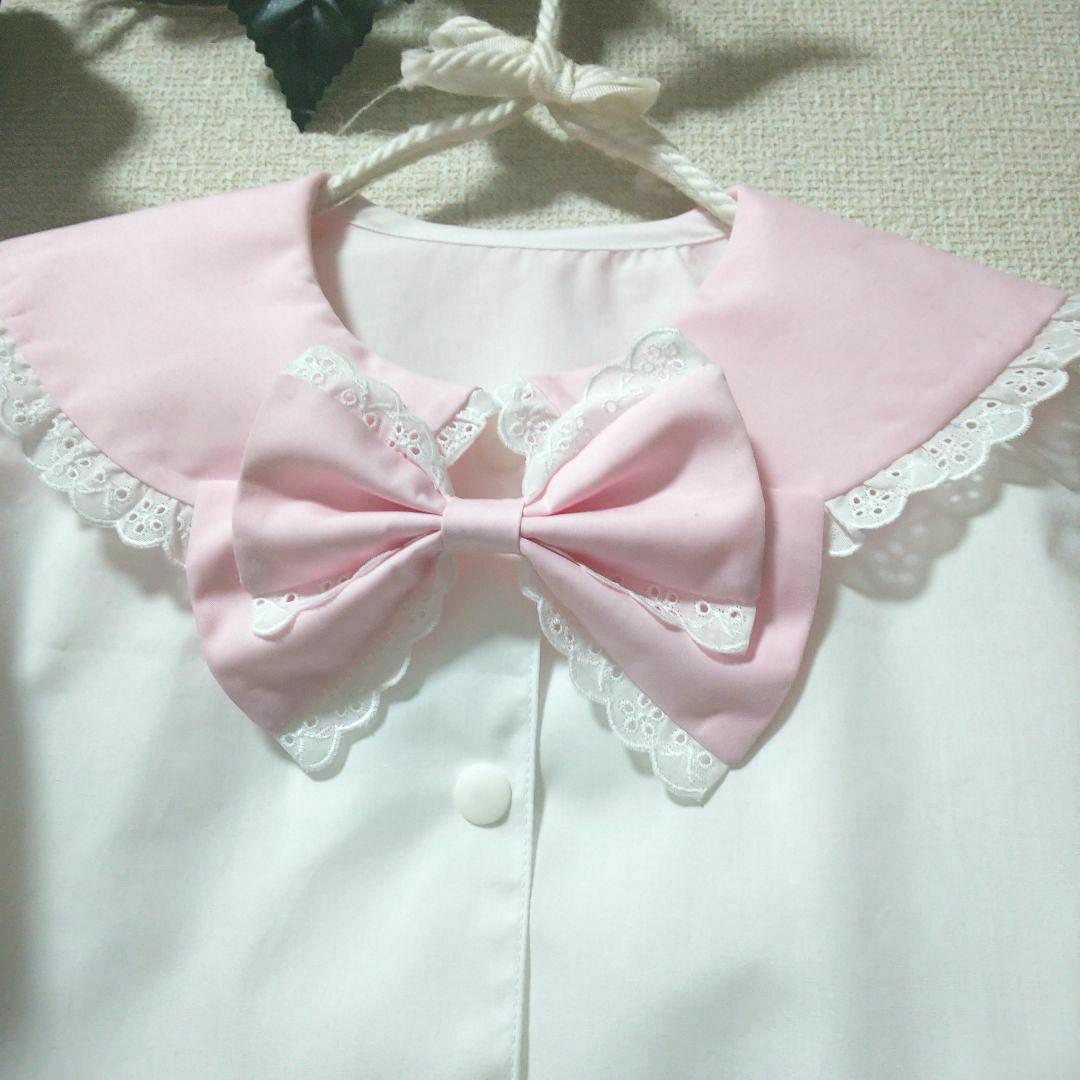 ハンドメイド【ねこ耳付きセーラーカラーワンピース】