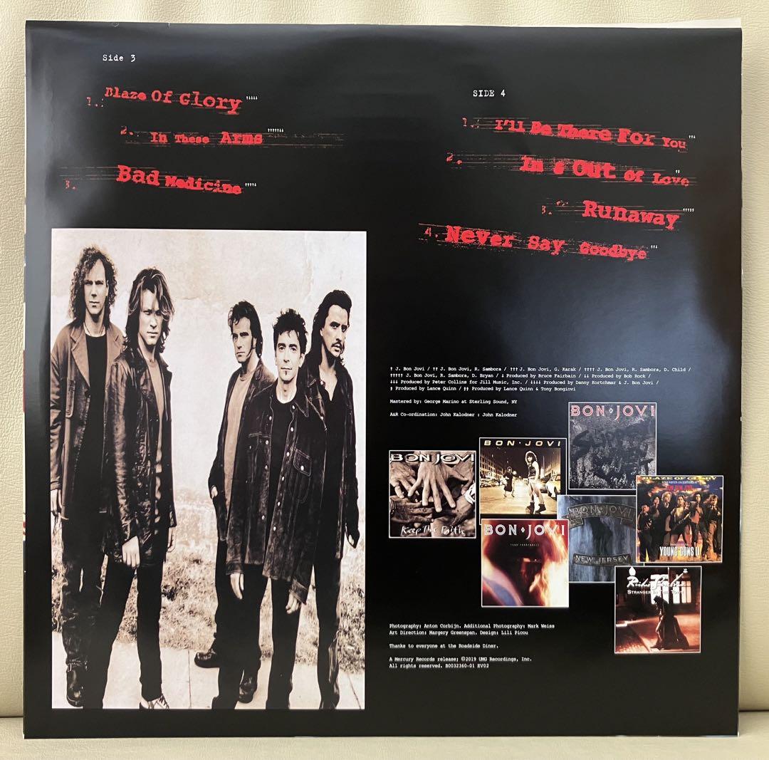 極美品•2LP】BON JOVI - CROSS ROAD アナログレコード - メルカリ