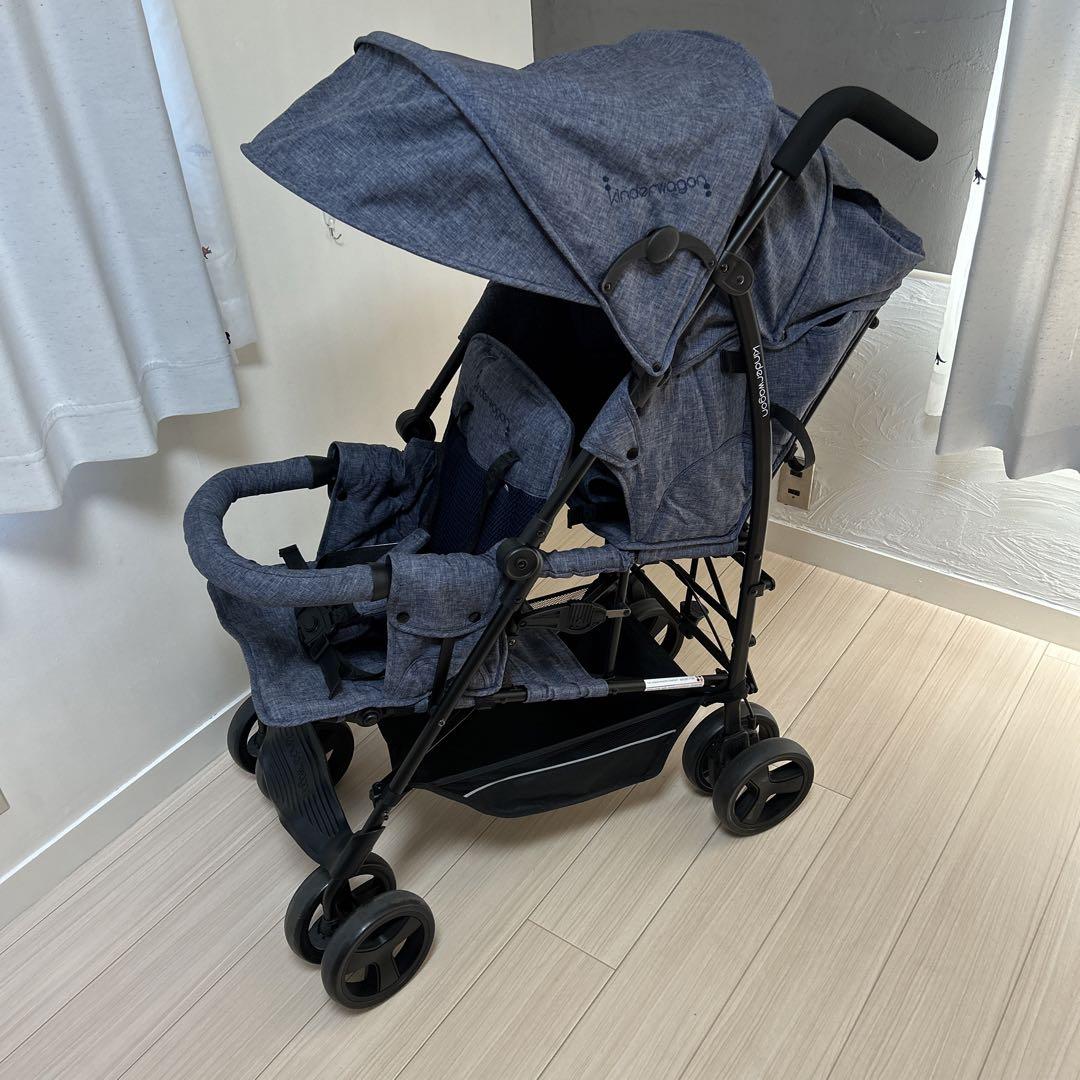 （美品）kinderwagon キンダーワゴン　DUOシティHOP2  二人乗り