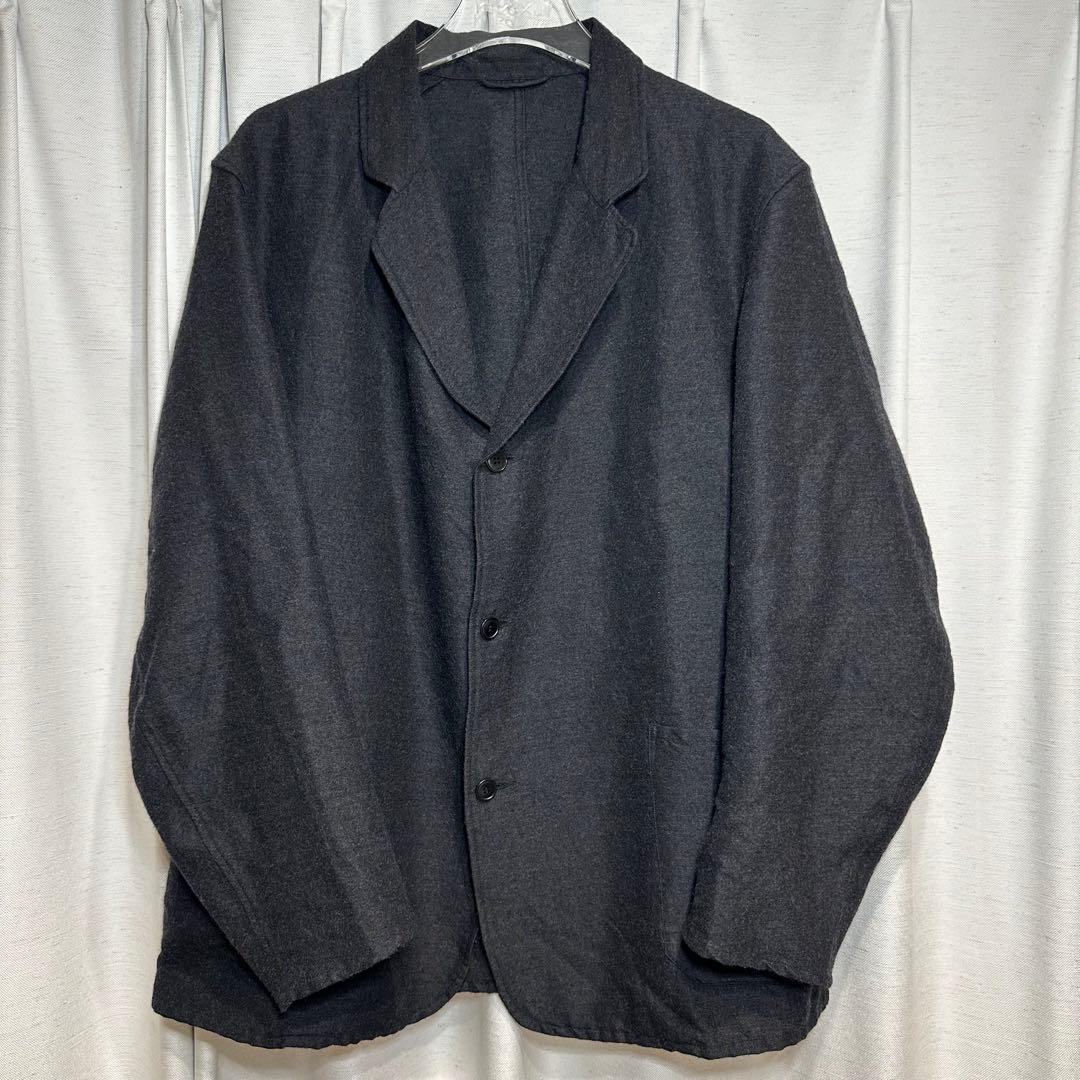 Comoli 20AW ウールシルクジャケット チャコール