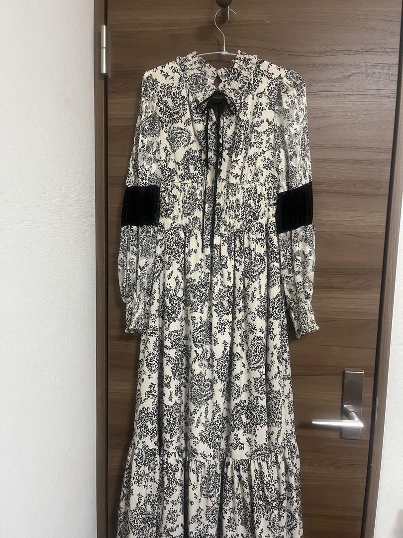 herlipto Winter Floral Long-sleeve Dress レディース
