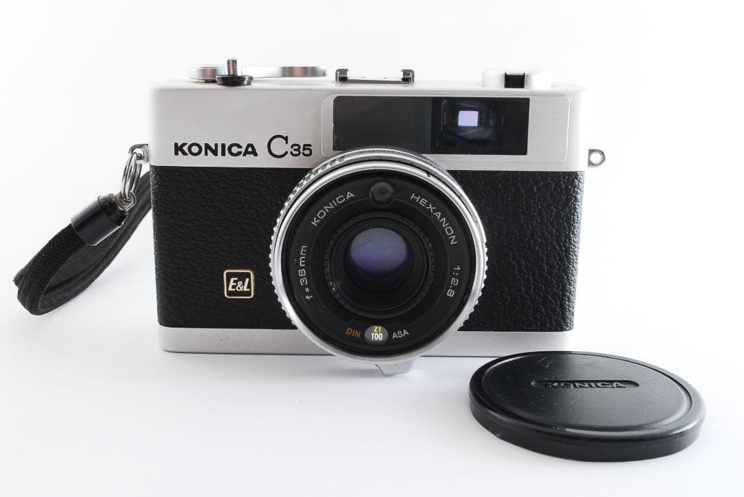 お気に入り】 ☆動作品☆KONICA C35 E&L コンパクトフィルムカメラ