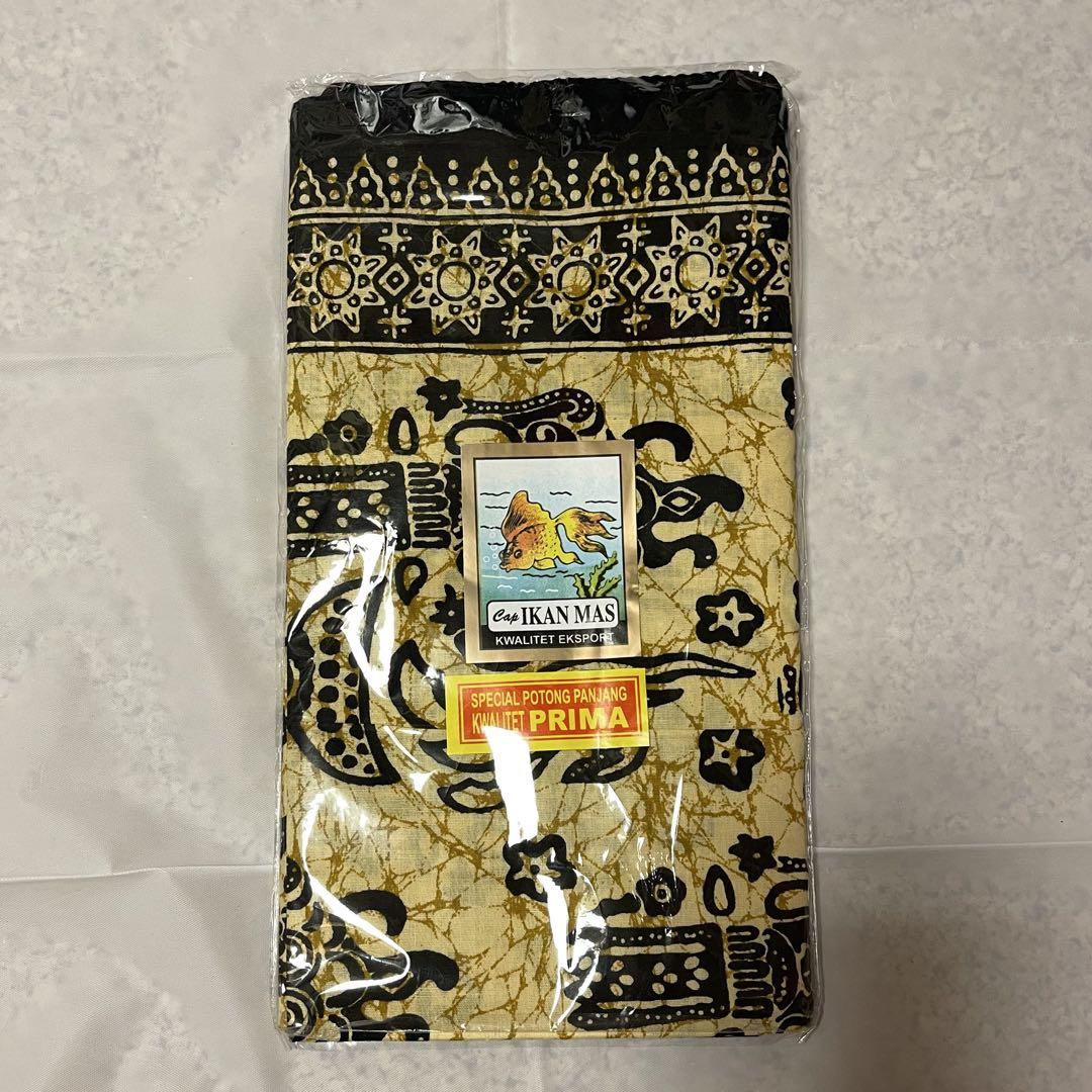 バティック サロン 更紗 イエロー 正規品生地