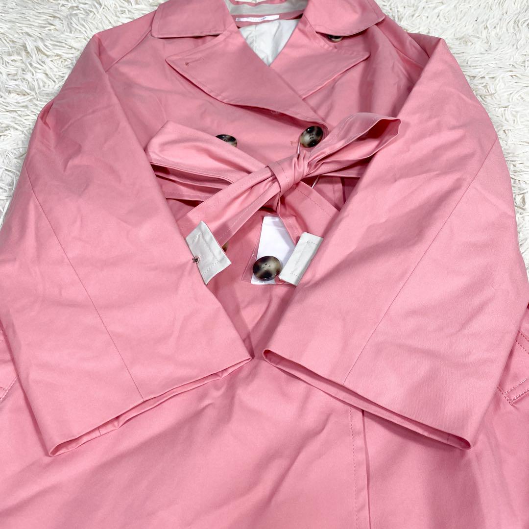EMILIO PUCCI ピンク チェスターコート ベルト付き EMILIO PUCCI ピンク チェスターコート ベルト付き